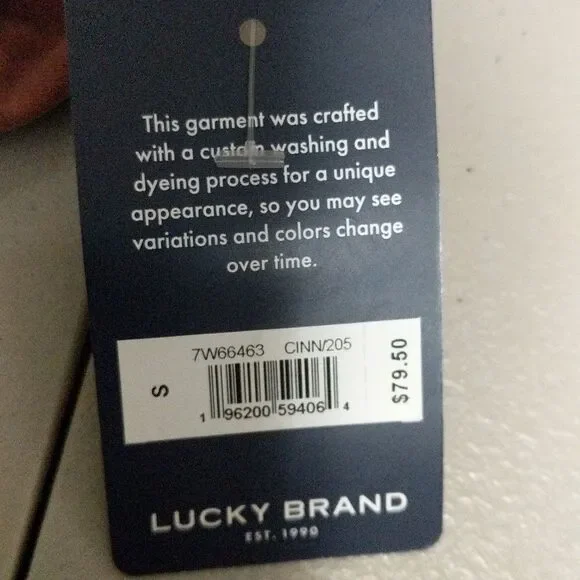 NWT Lucky Brand Sandwash Tiered Tunic v-neck long sleeve 7W66463 size Small - Picture 8 of 11